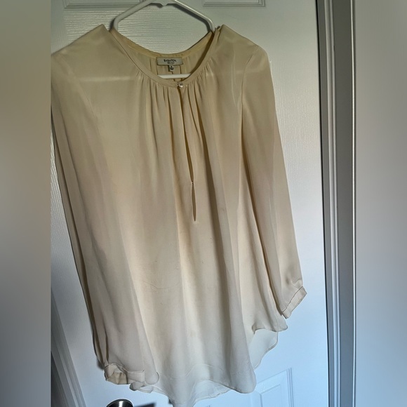 Silk Babaton top in cream - Picture 1 of 2